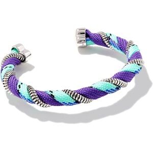KENDRA SCOTT • MASIE FULL CUFF BRACELET • RHODIUM PERWINKLE MIX • NWT